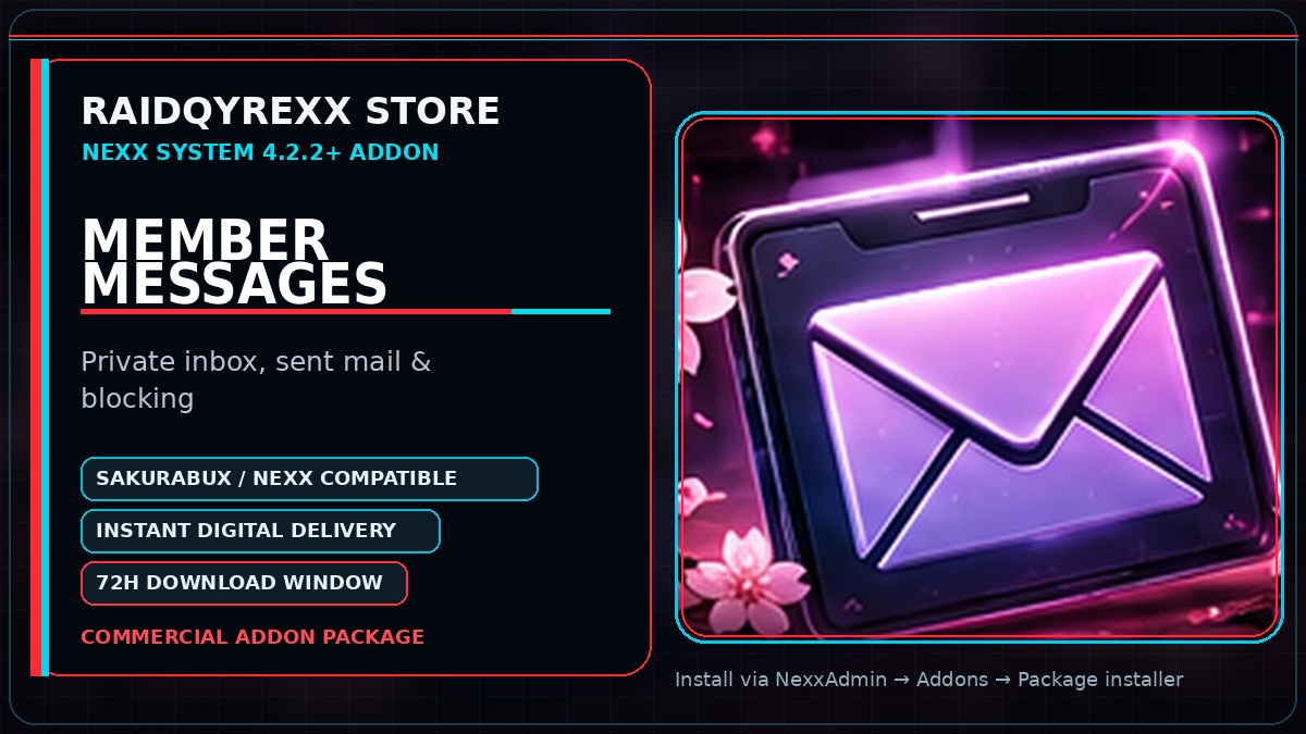 Nexx Addon � Member Messages
