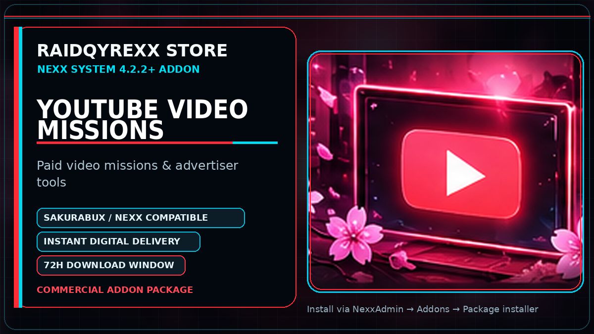 Nexx Addon � YouTube Video Missions